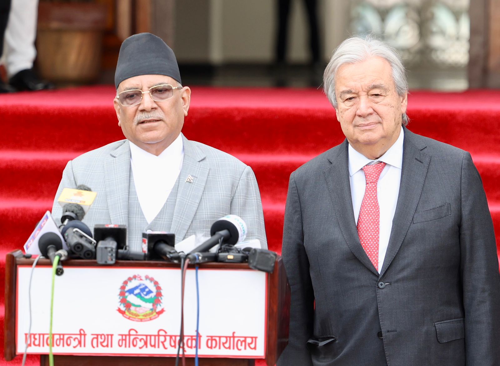 राष्ट्रसंघका महासचिवको भ्रमणले शान्तिप्रक्रिया टुंग्याउन सहज हुने प्रधानमन्त्रीको विश्वास