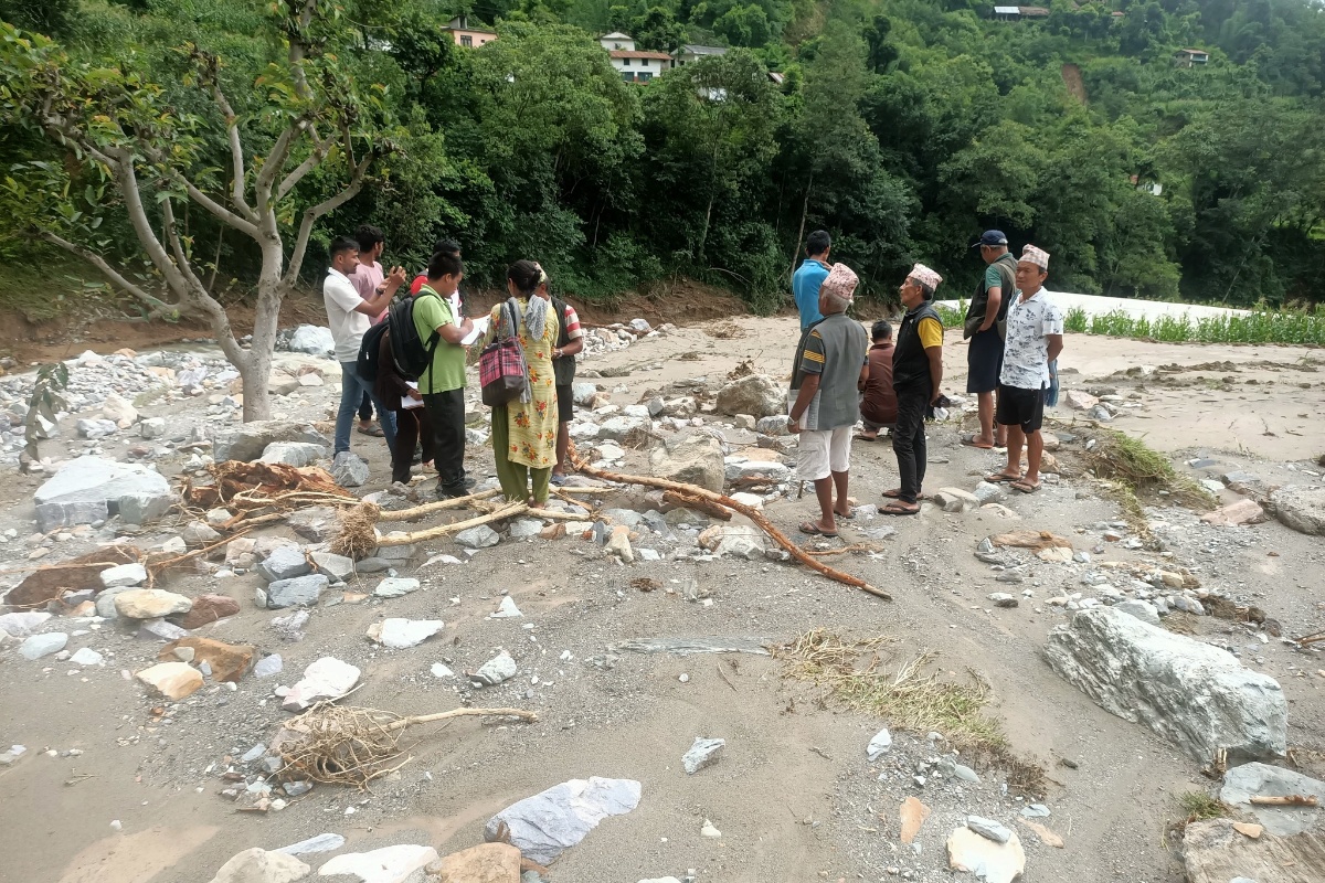 बागलुङबाट बर्सेनि आठ लाख २२ हजार टन माटो बग्दै