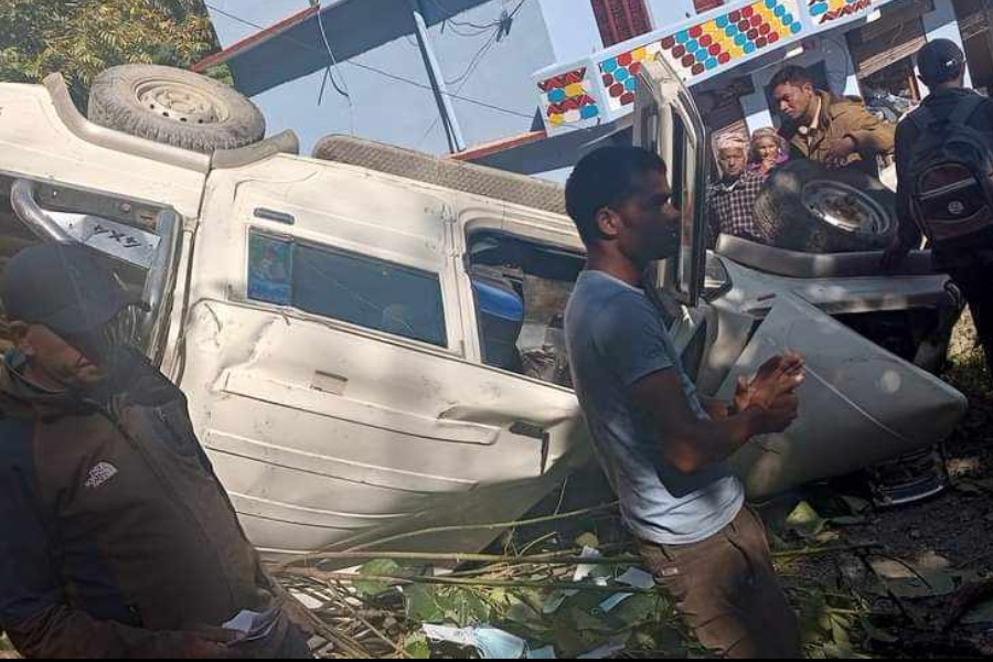 दार्चुलामा गाउँपालिका अध्यक्ष सवार जिप दुर्घटना