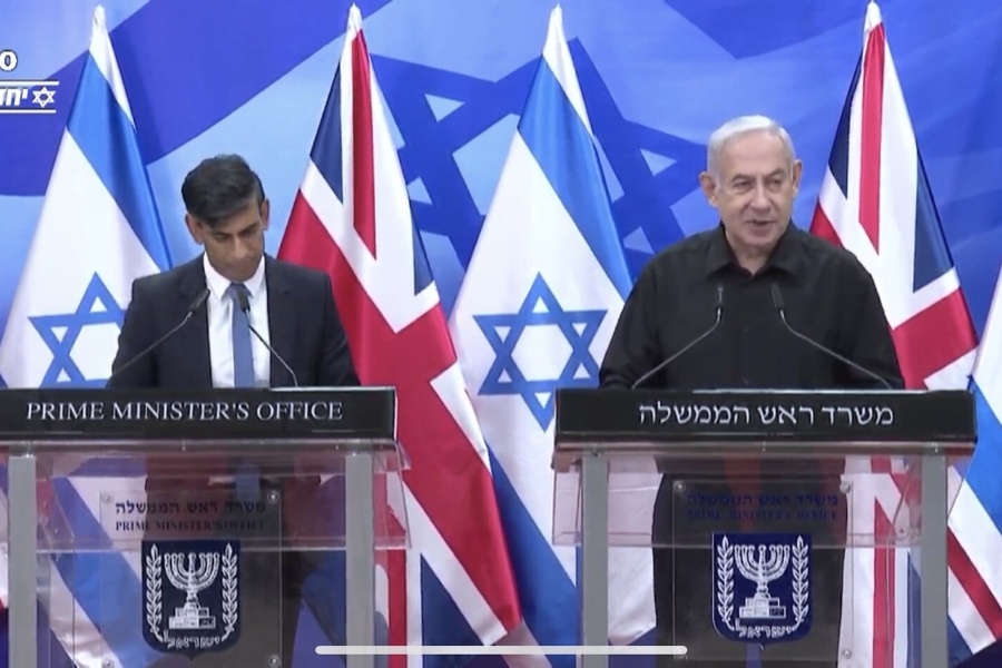 बाइडेनपछि बेलायतका प्रधानमन्त्री ऋषि सुनक इजरायलमा