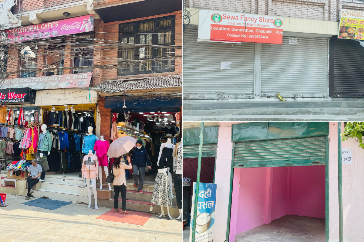 आर्थिक मन्दीको मारमा साना व्यवसायी, खाली हुन थाले काठमाडौँका सटर