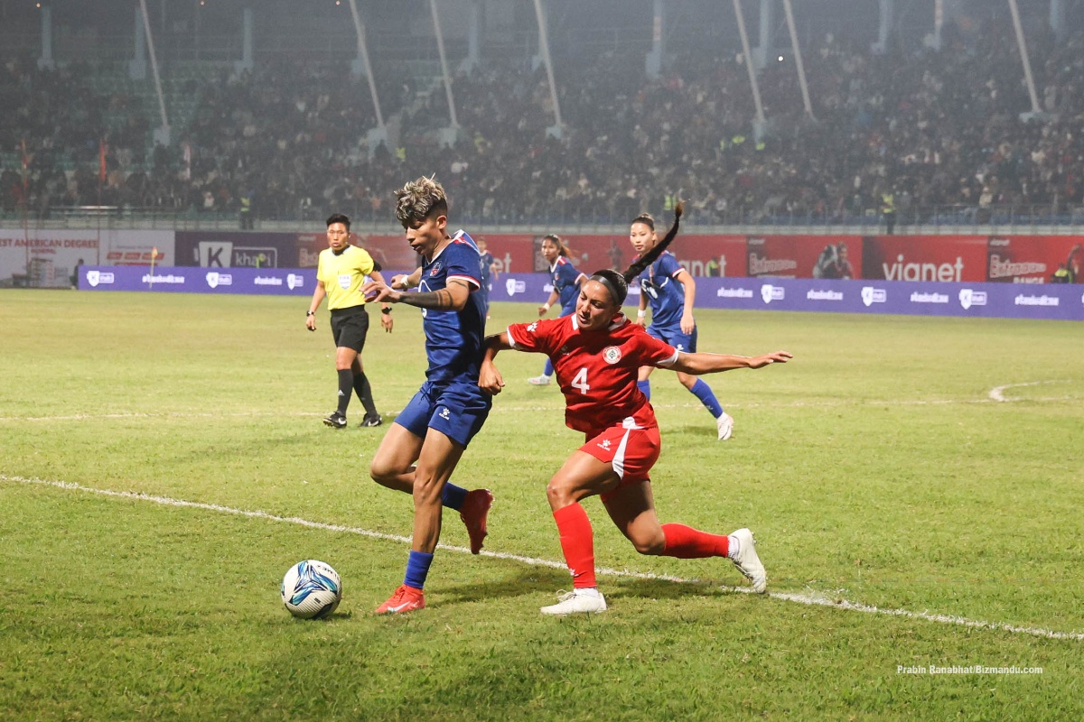 अन्तर्राष्ट्रिय महिला फुटबल : नेपाल एक खेलअगावै फाइनलमा