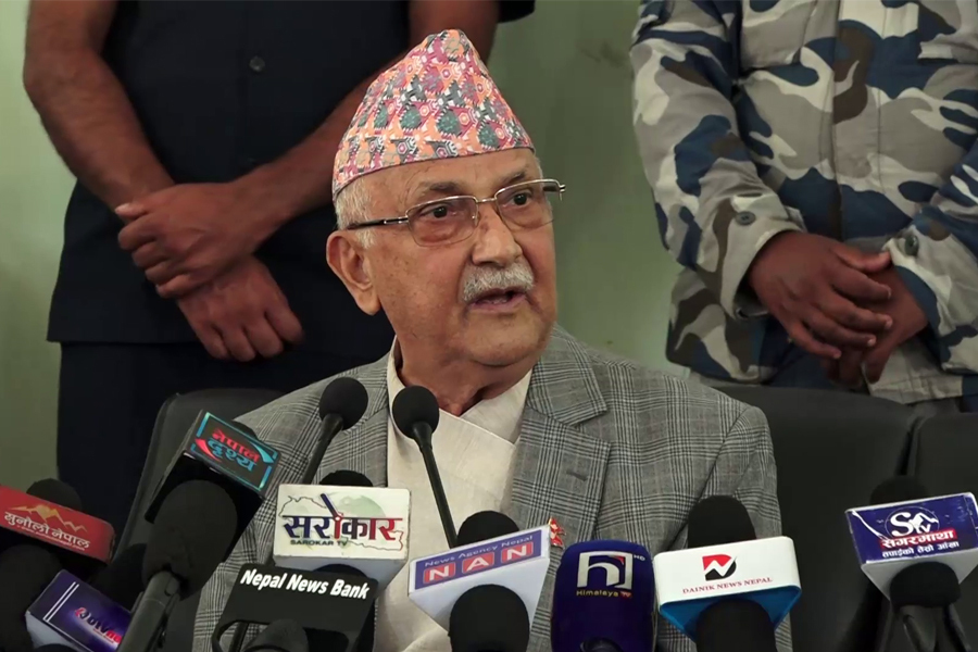 एमाले अध्यक्ष ओली गठबन्धनभन्दा दोब्बर मतले अगाडि