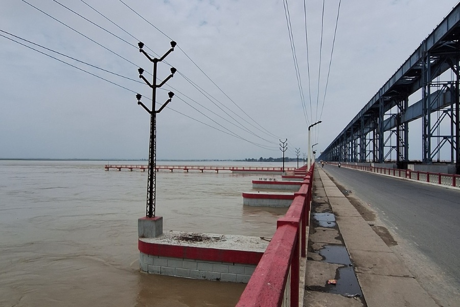 सप्तकोशी नदीमा पानीको बहाव  उच्च