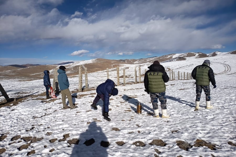 कोरलास्थित सीमाक्षेत्रमा संयुक्त गस्ती