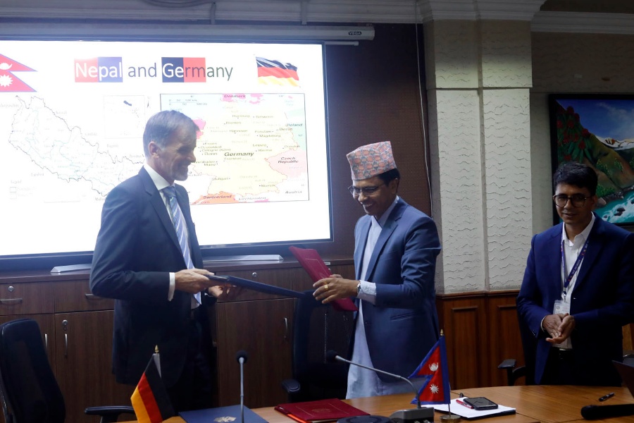 नेपाल सरकार र जर्मन सरकारबीच विभिन्न सम्झौतामा हस्ताक्षर