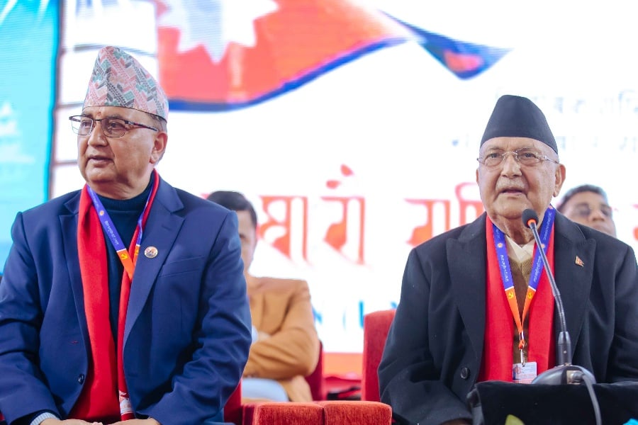 एमाले अध्यक्षमा ओली र पोखरेलको उम्मेदवारी दर्ता