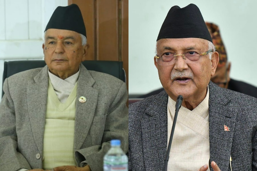 राष्ट्रपति र एमाले अध्यक्षबीच भेटवार्ता, संसद्को गतिरोधबारे राष्ट्रपतिको चासो