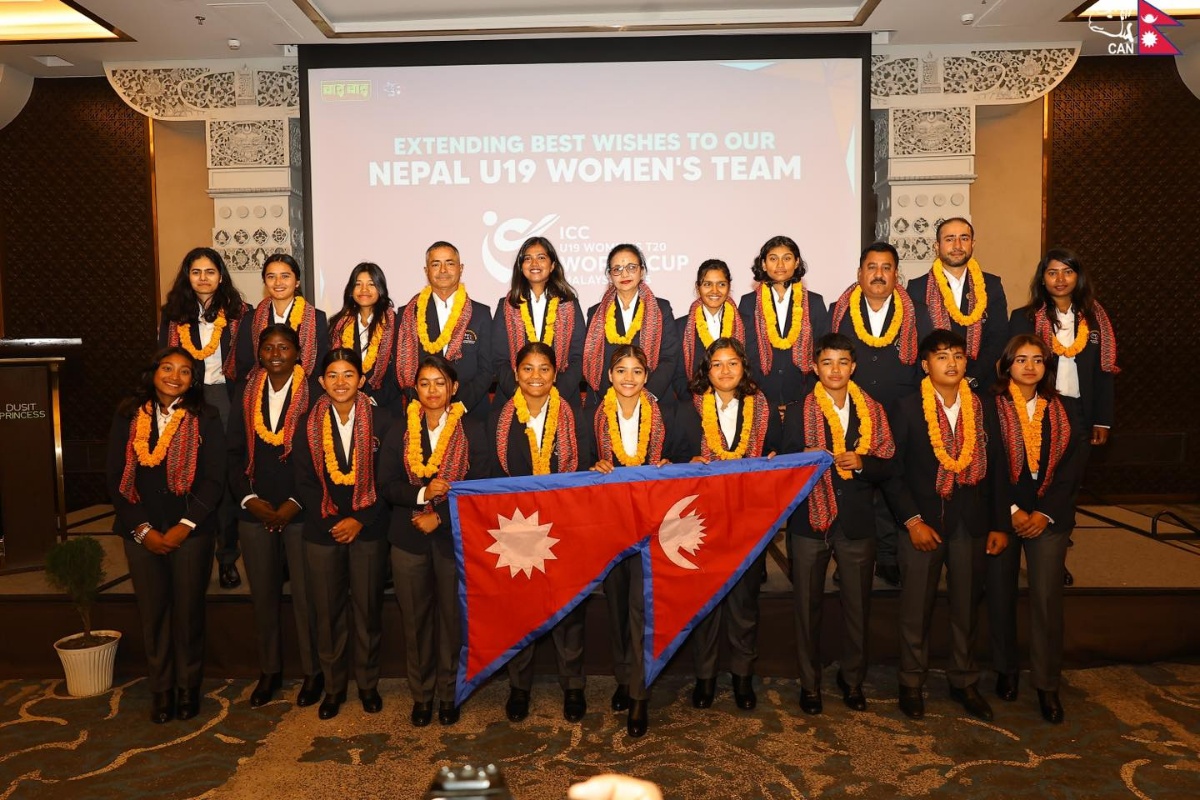 विश्वकप खेल्ने महिला यू१९ क्रिकेट टोलीको बिदाइ