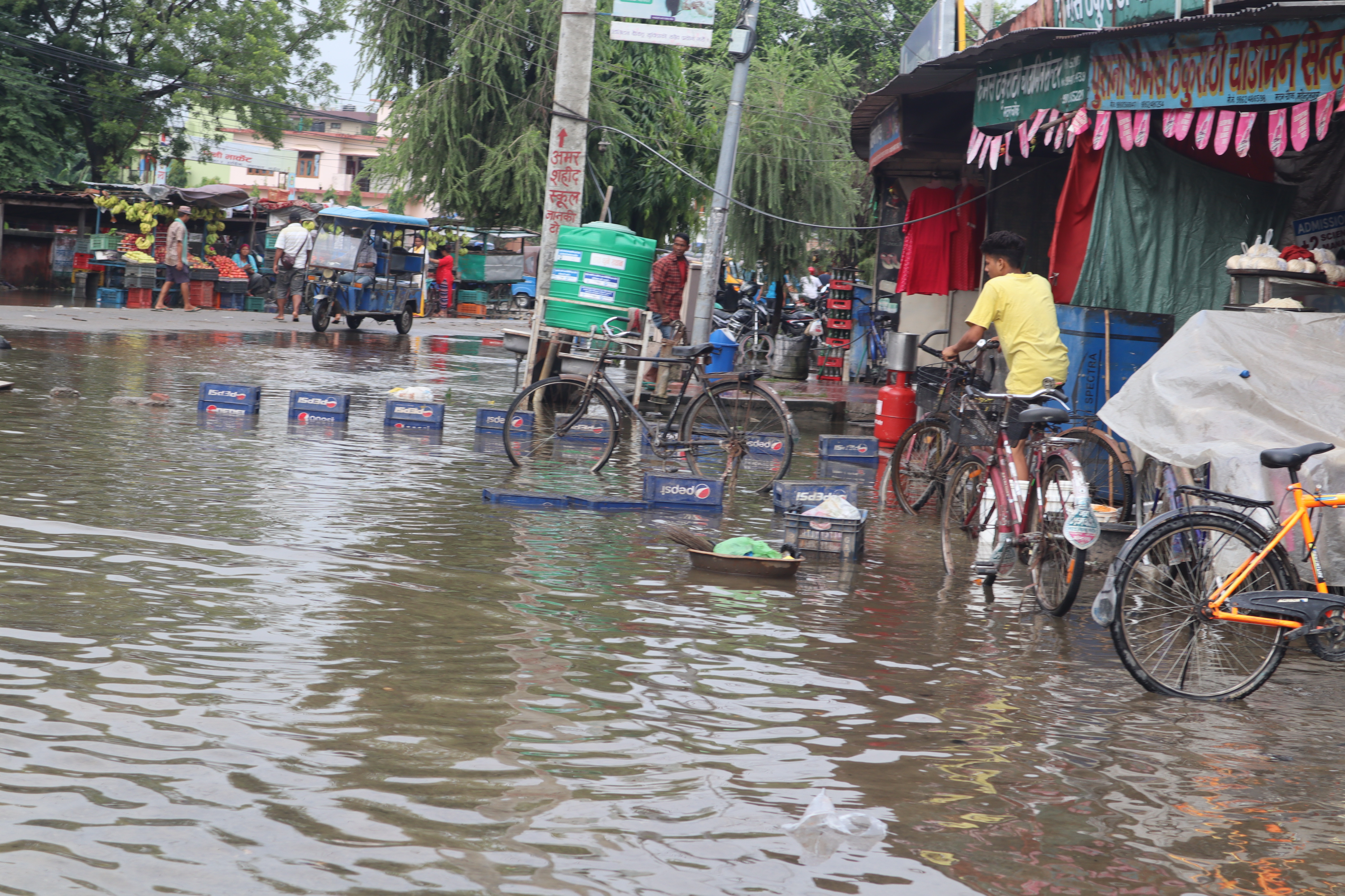 योजनाबद्ध रुपमा बनेको सहर नै डुबानमा