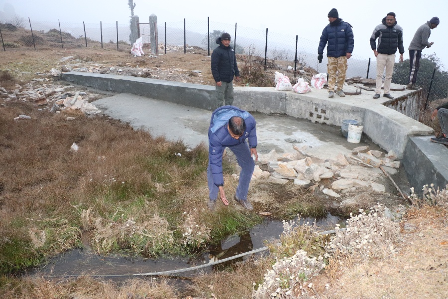 गुफापोखरी लिफ्ट खानेपानी आयोजना अन्तिम चरणमा