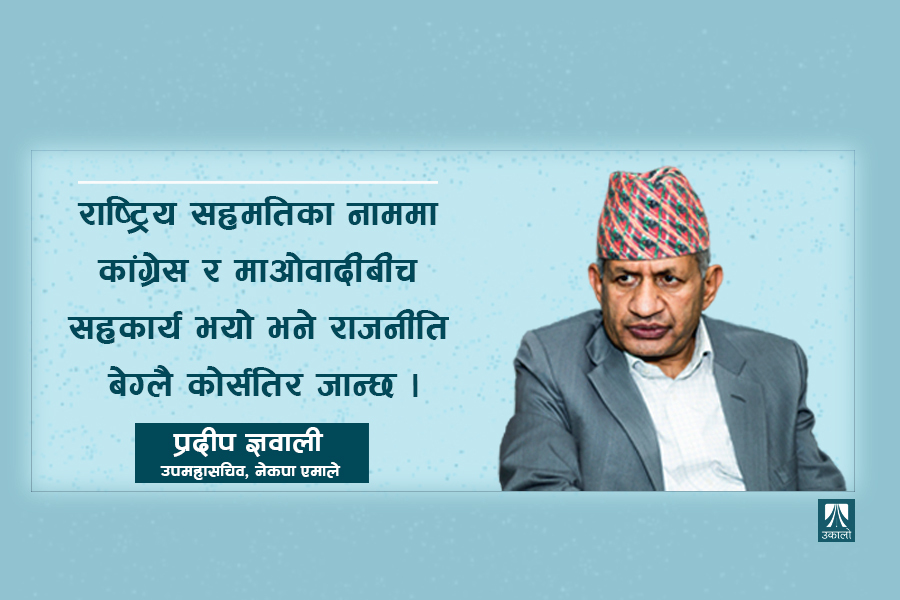 राष्ट्रपतिका लागि एमालेबाहिर सहमति खोज्न सम्भव छैन : प्रदीप ज्ञवाली