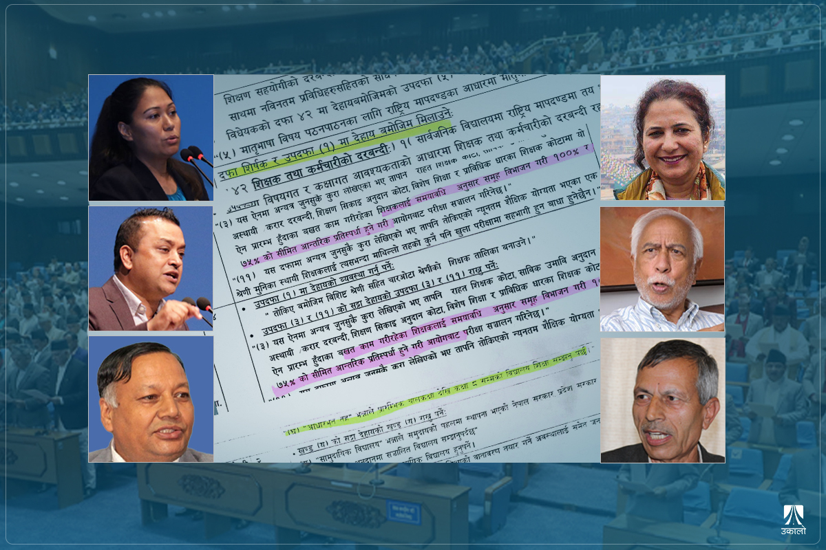 विद्यालय शिक्षा विधेयकः समस्या एकातिर, सांसदका १७५२ संशोधन अर्कैतिर