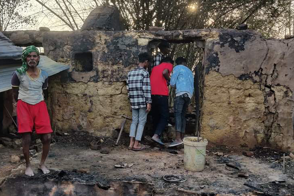 रुपन्देहीका ९ गाउँमा आगलागी, ४० घर जले