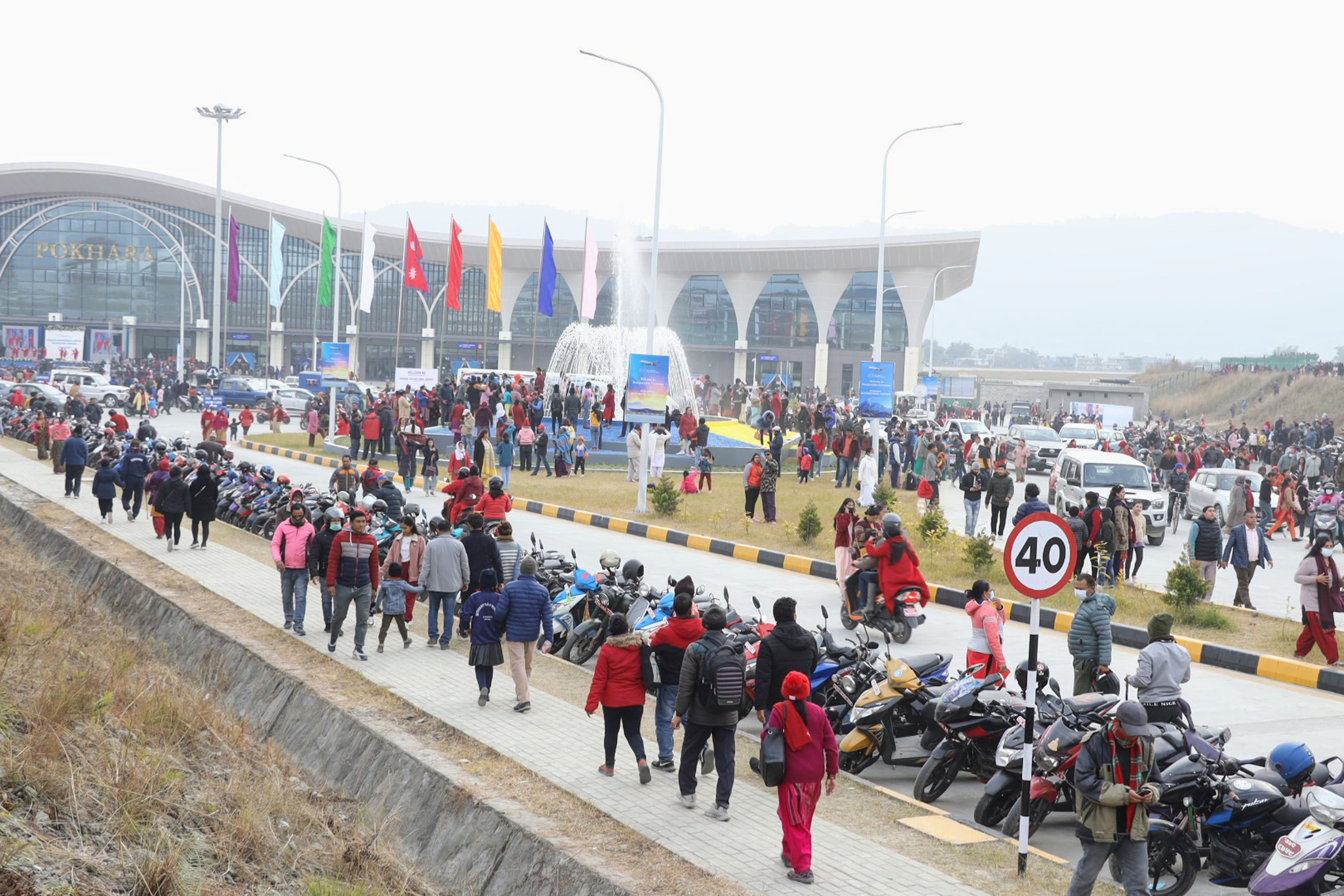 पोखरा अन्तर्राष्ट्रिय विमानस्थलबाट उडान स्थगित