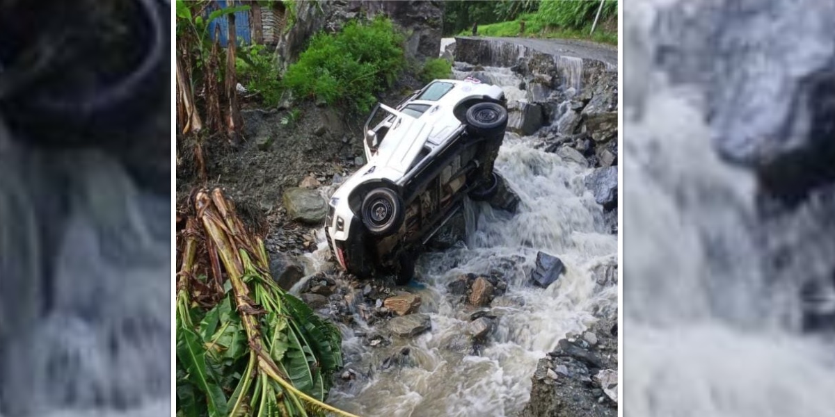 म्याग्दीमा बाढीले गाडी बगायो, विद्यालय र ज्येष्ठ नागरिक आश्रममा क्षति