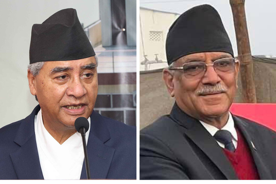 देउवा र प्रचण्डबीच बालुवाटारमा भेटवार्ता