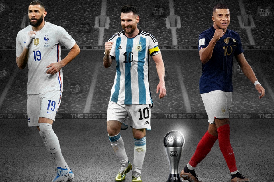 फिफा वर्ष खेलाडी : अन्तिम ३ मा मेस्सी, एमबाप्पे र बेन्जेमा 