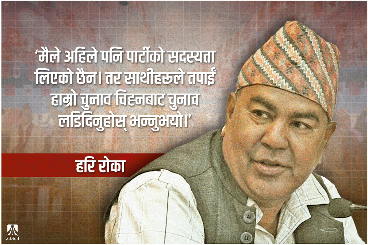 हरि रोका भन्छन्: संसद् कायरहरू बस्ने ठाउँ होइन