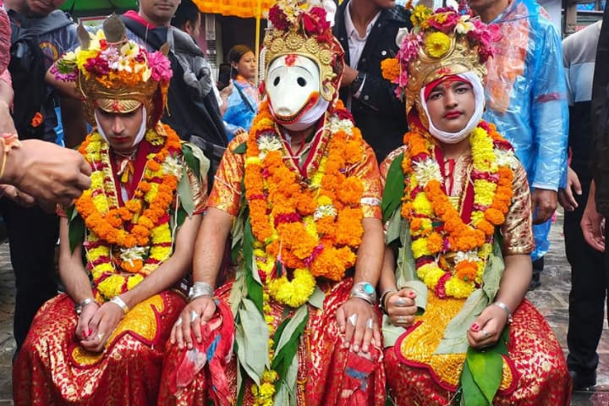 ललितपुरमा मनाइयो ऐतिहासिक नृसिंह जात्रा