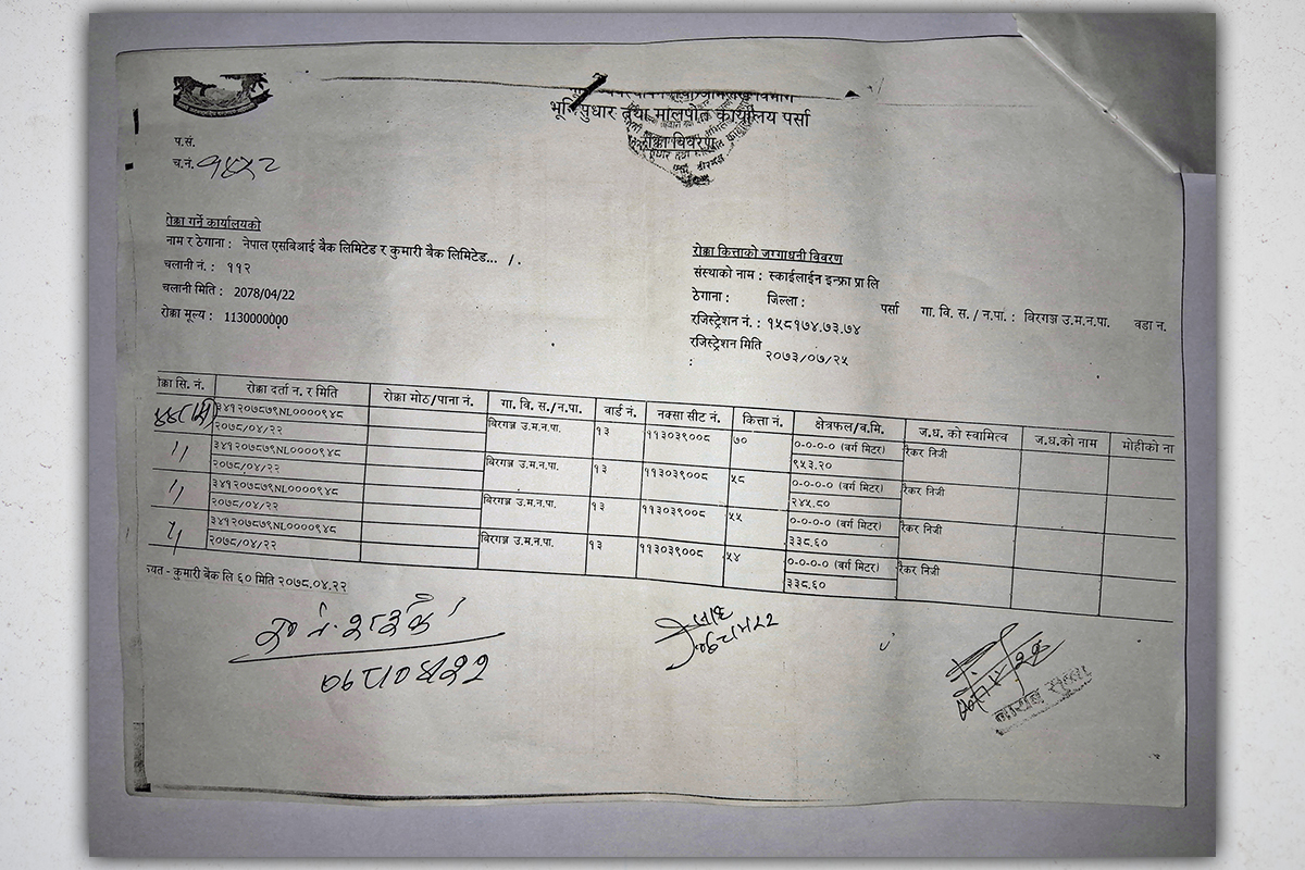 नेपाल एसबीआई बैंक र कुमारी बैंक लिमिटेडबाट कर्जा लिएको देखिन्छ।