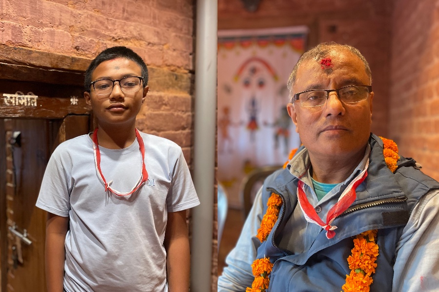 सह्श्रिक महर्जन (बायाँ) र उत्तमरत्न शाक्य।