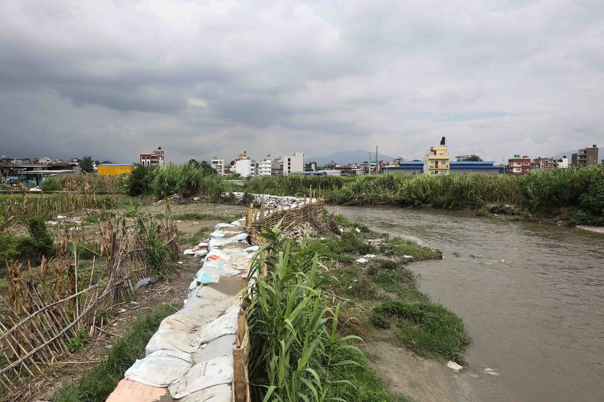 भक्तपुरमा १४० परिवार बाढीको जोखिममा