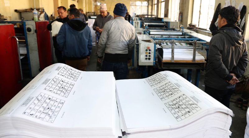 निर्वाचनमा प्रयोग नभएका ४० प्रतिशत मतपत्र धुल्याइने