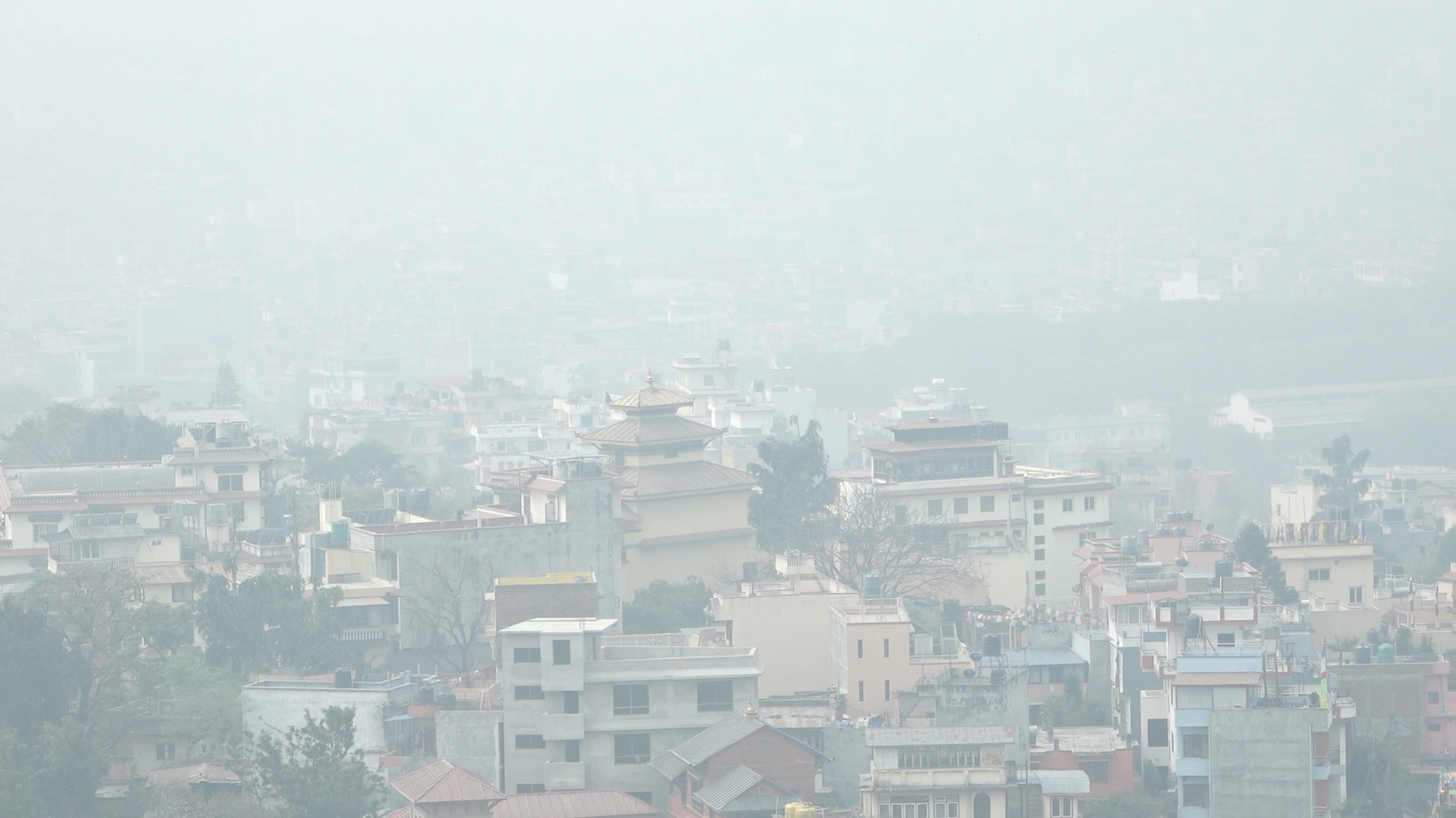 काठमाडौँको वायु प्रदूषण आज पनि उस्तै