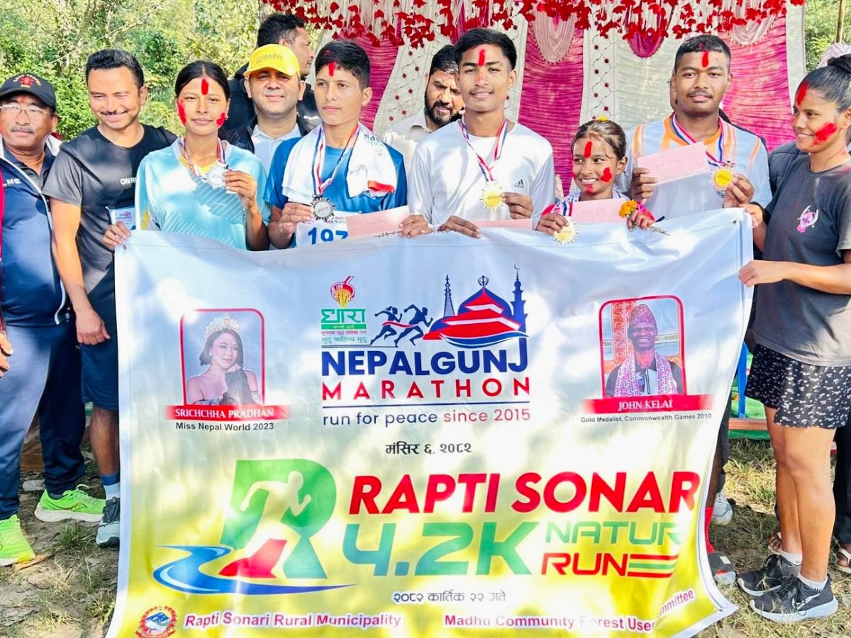 करण र आयुषालाई राप्ती सोनारी नेचर रनको उपाधि