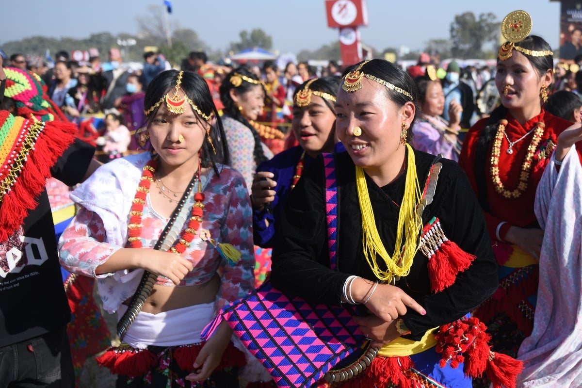 टुँडिखेलमा किरात समुदायले मनाए साकेला उँधौली (तस्वीरहरू)