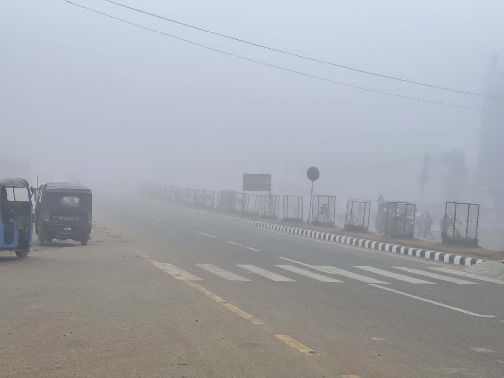 तराईमा मध्यान्नसम्म हुस्सु र कुहिरो लाग्ने