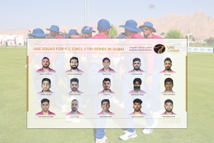 लिग-२ का लागि राहुल चोप्राको नेतृत्वमा यूएई क्रिकेट टोलीको घोषणा